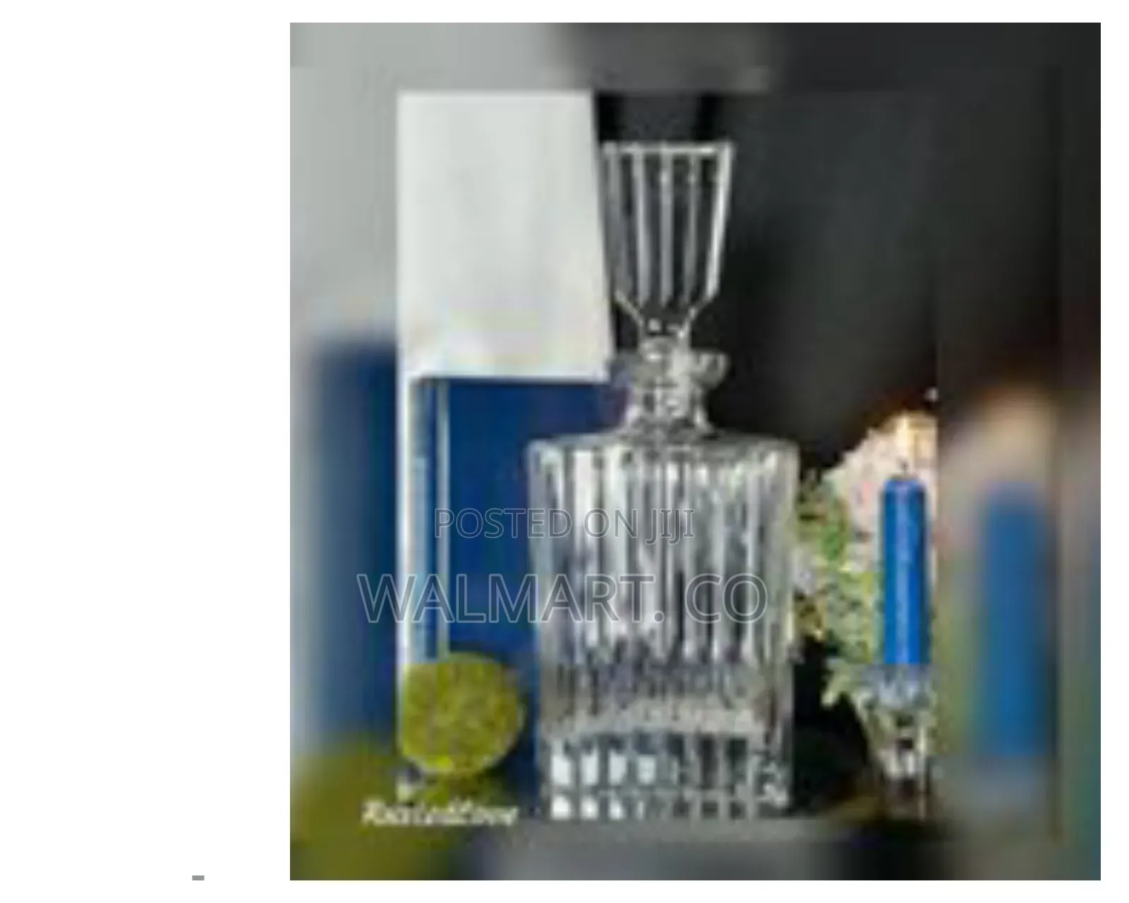 970ml Striking Ribbed Crystal Liquor Decanter