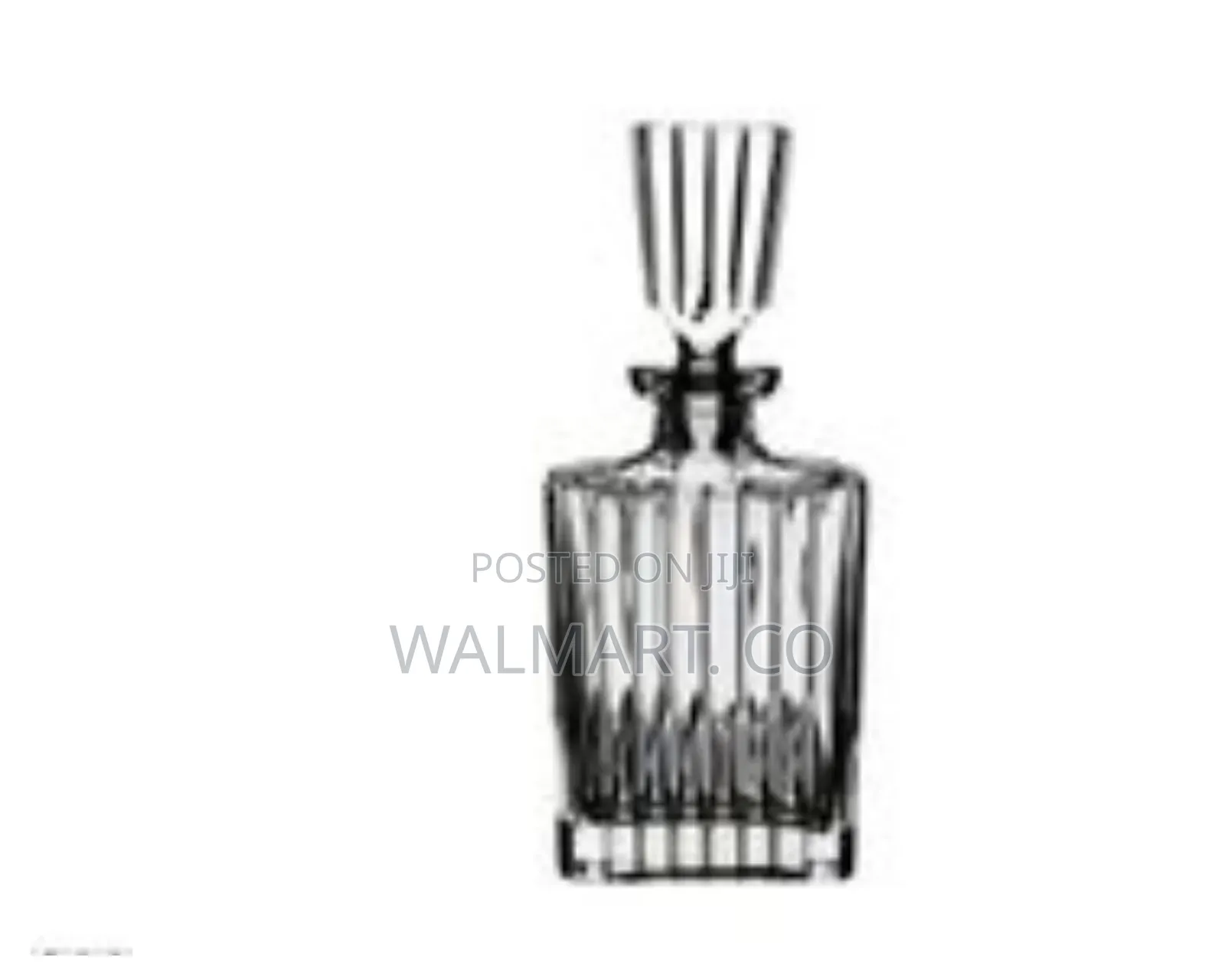 970ml Striking Ribbed Crystal Liquor Decanter