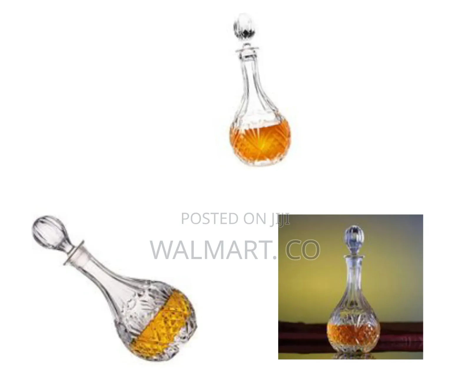 Exquisite Crystal Decanter With Ornate Stopper