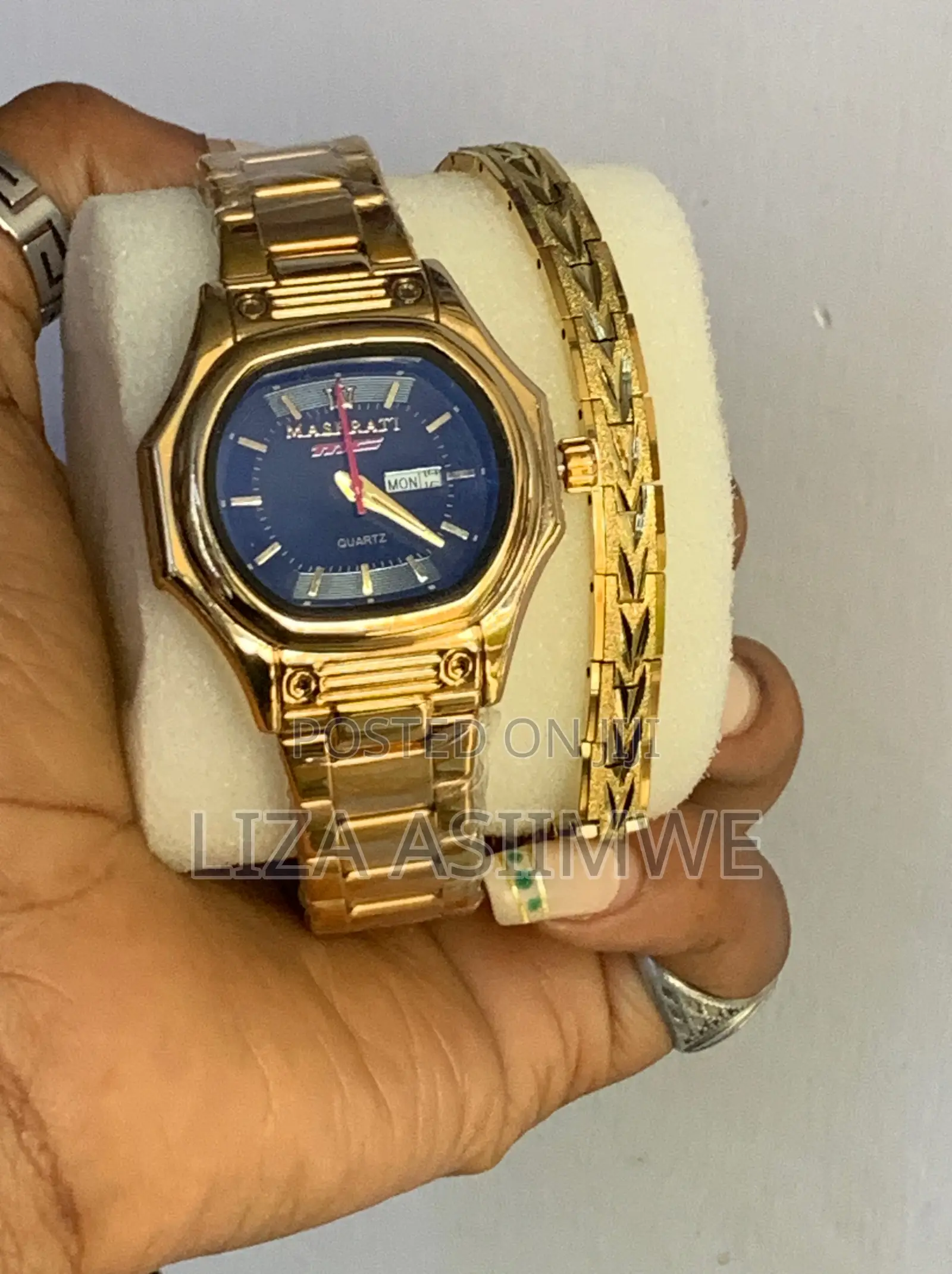 Maserati Branded Timepiece With a Bracelet Available for the Ladies