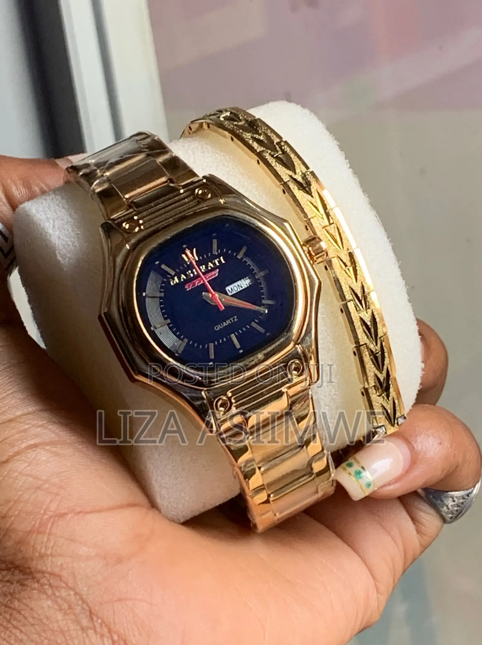 Maserati Branded Timepiece With a Bracelet Available for the Ladies