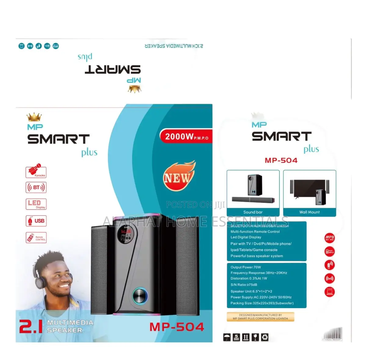 New Smartplus Sound Bar Mp 504