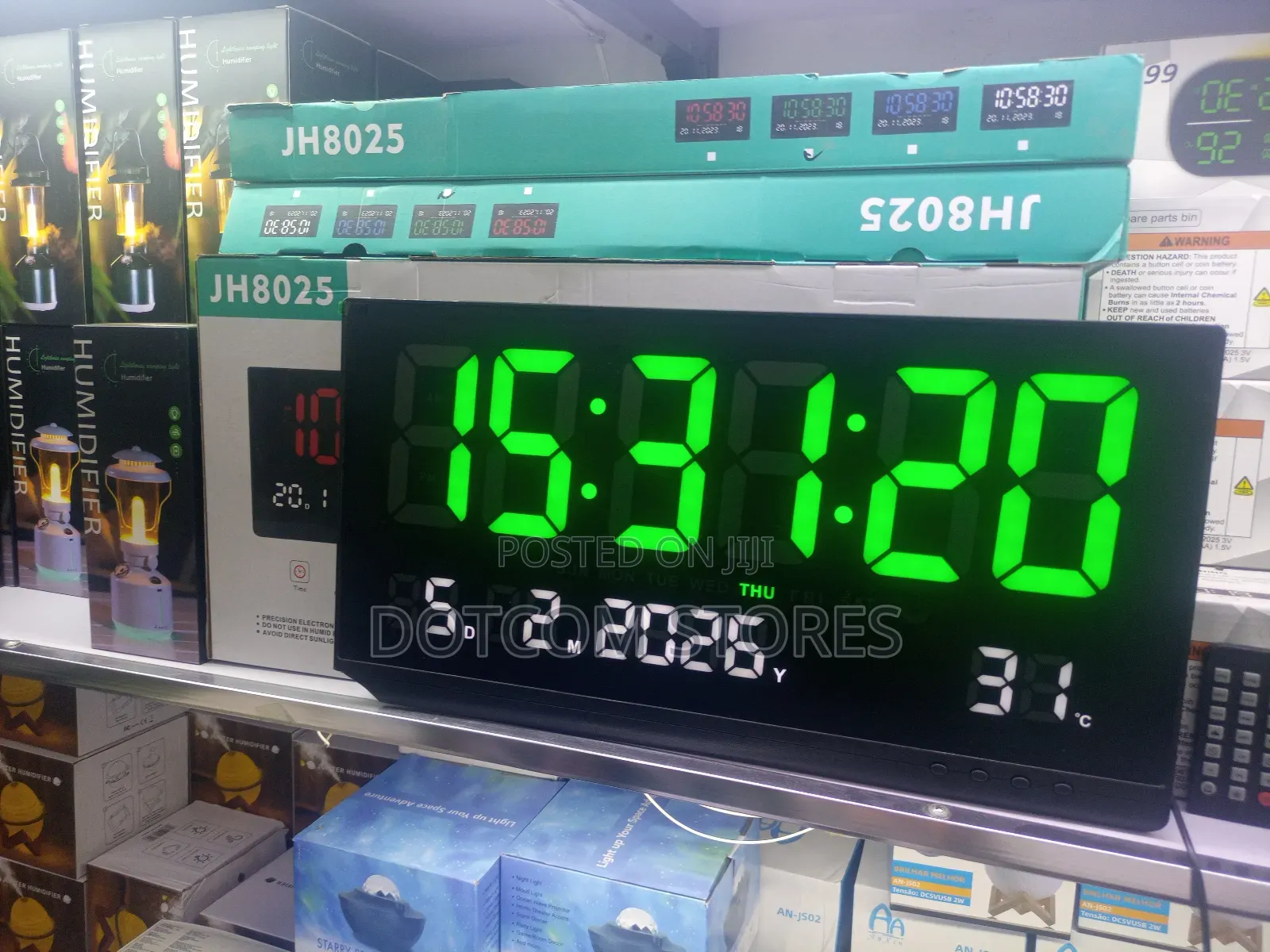 Jh8025 Large Led Digital Wall Clock.