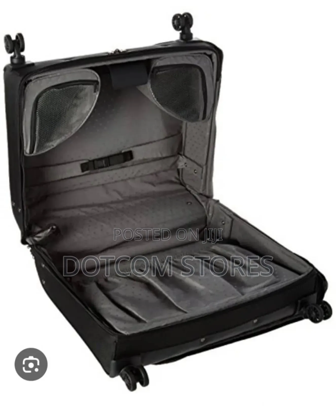 Fabric Carry-on Garment Bag With a Telescopic Handle and Wheels.