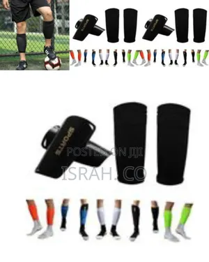 Elite Soccer Shin Guards With Compression Sleeves