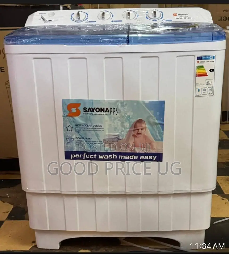 Sayona Twin Tub Semi-Automatic Washing Machine. 