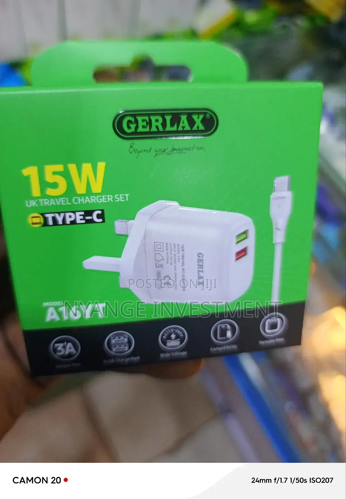 15w Gerlax Charger. C-C Charger and Adaptor
