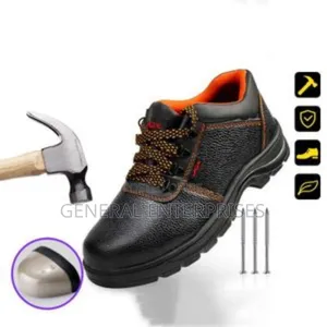 Pair Of Banagat Men's Breathable Anti-smashing Safety Shoes.