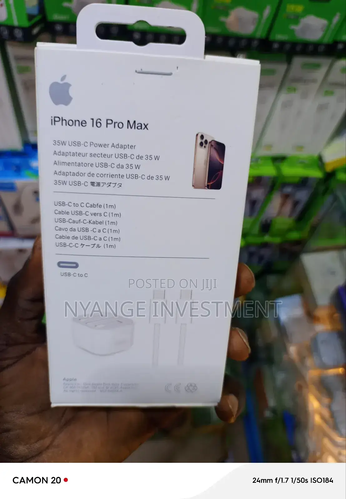 iPhone 16 Charger and Adaptor. Usb C-C