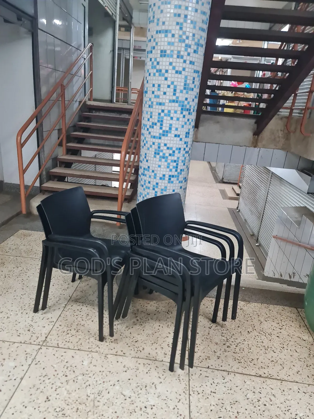 Tulip Indoor Outdoor Black Plastic Chairs Plastic Chairs