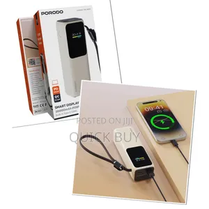 Porodo Smart Display 20000mah Power Bank.