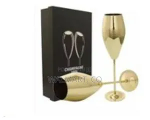 2 Piece Set of Champagne Glasses Multicolor