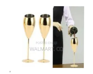 2 Piece Set of Champagne Glasses Multicolor