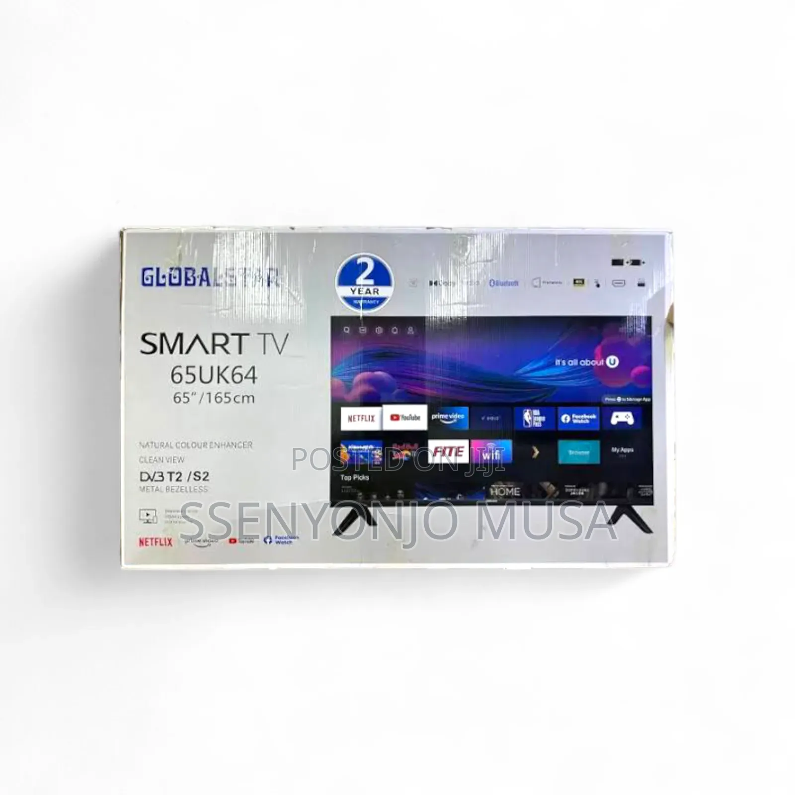Global Star 65-Inch Uhd Android Smart Tv With Built-in Wi-Fi