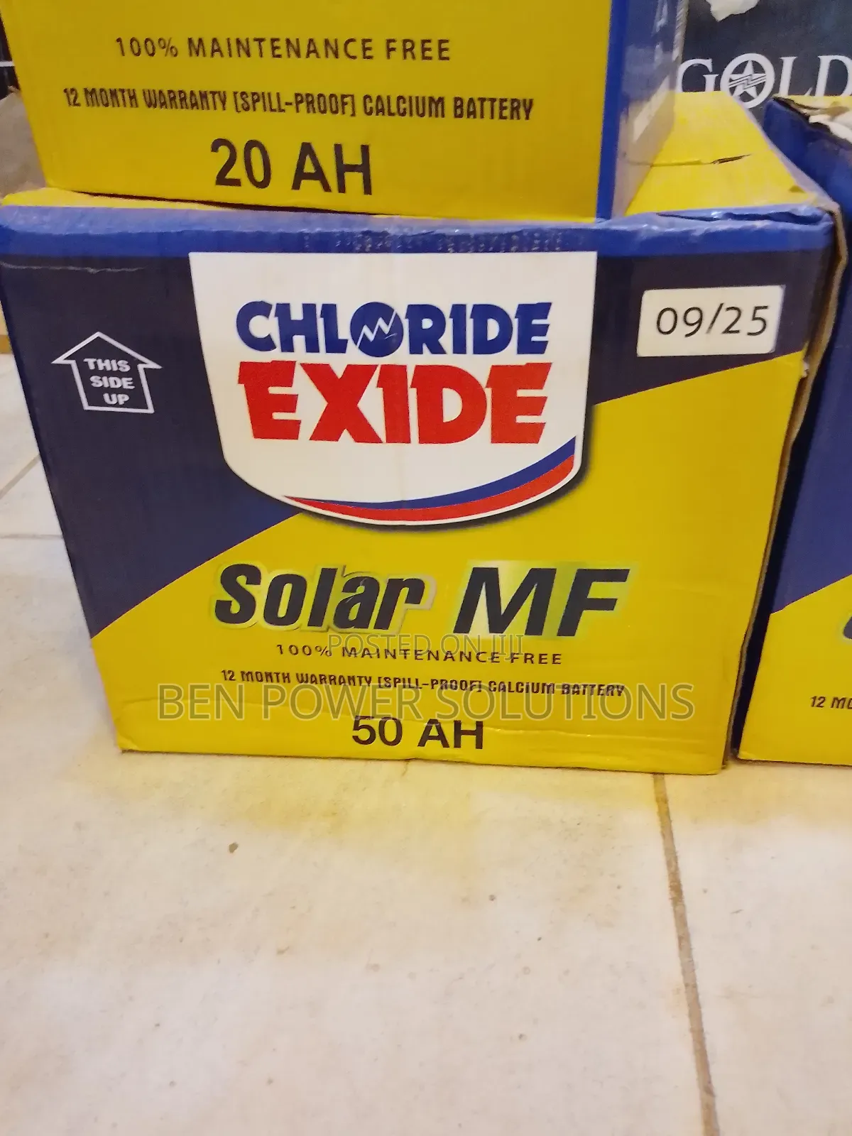 50ah Exide Mf Solar Battery