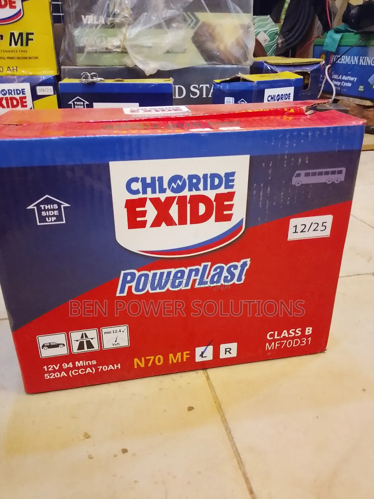 N70 Power Last Exide Car Battery