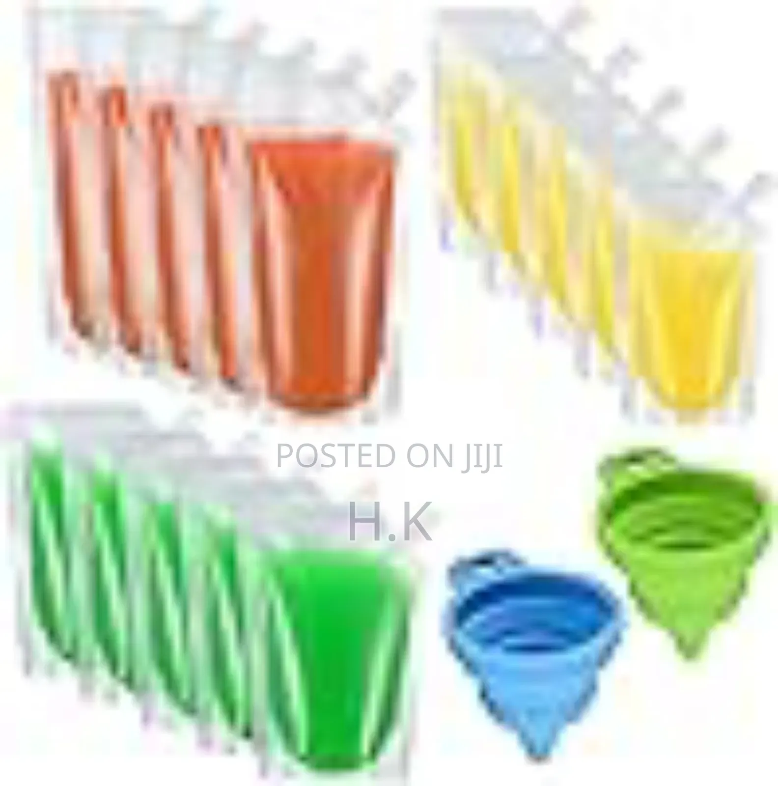 15 PCS Drinks Pouches for Festivals