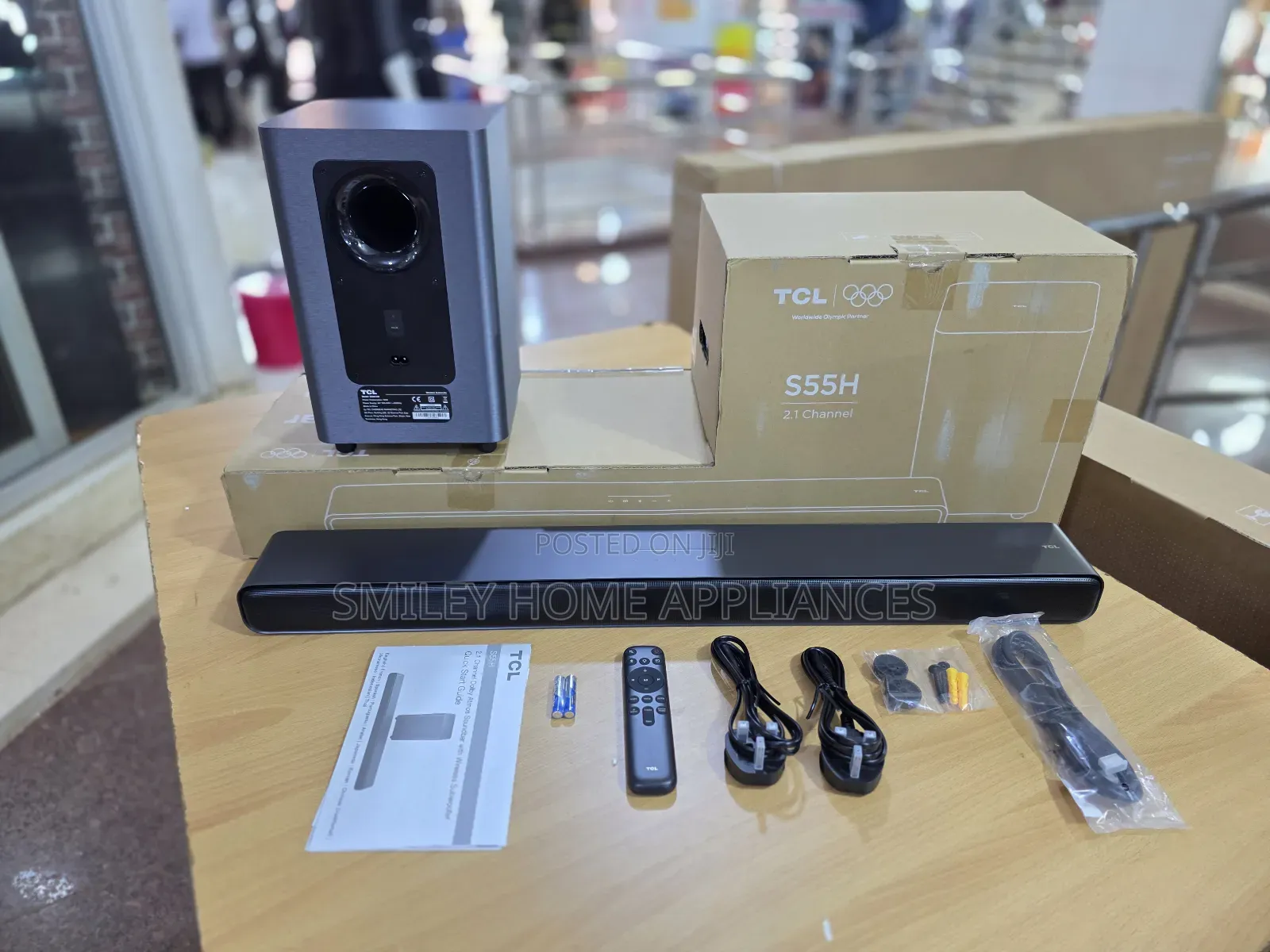 S55h Series TCL Deepbass 2.1channel Wireless Soundbar With 220 Watts