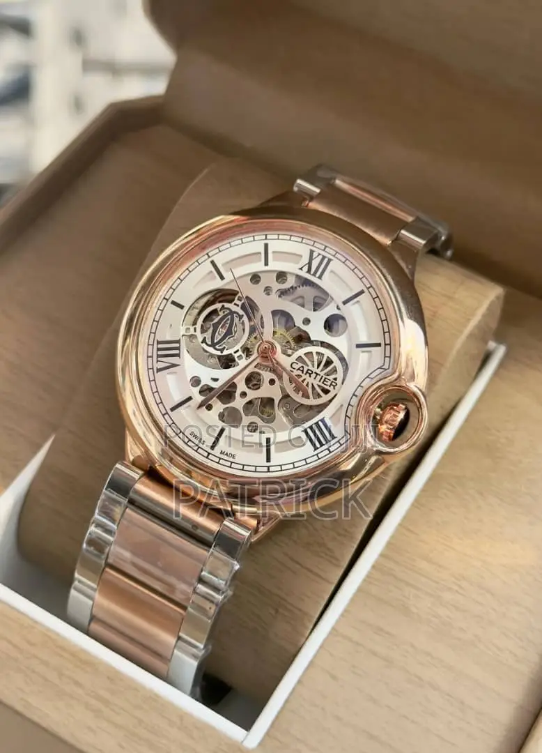 Luxury Black Skeleton Men’S Watch – Automatic, Stylish Durable