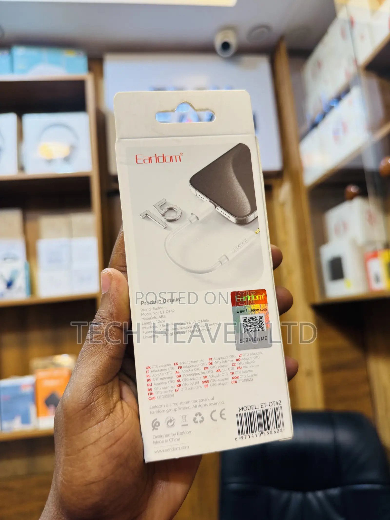 Earldom Usb Type-C to 3.5mm Jack - Et-Ot42
