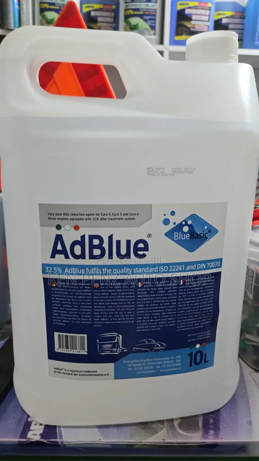 10litre Can of Adblue Basic Diesel Exhaust Fluid