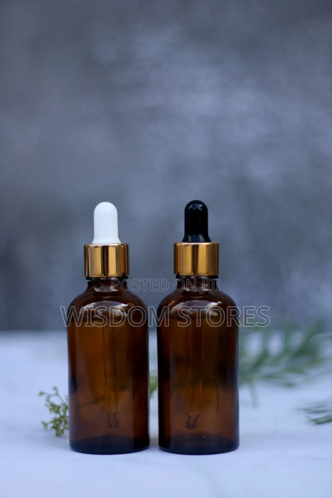 30ml Amber Glass Bottle With Gold Pipette Dripper