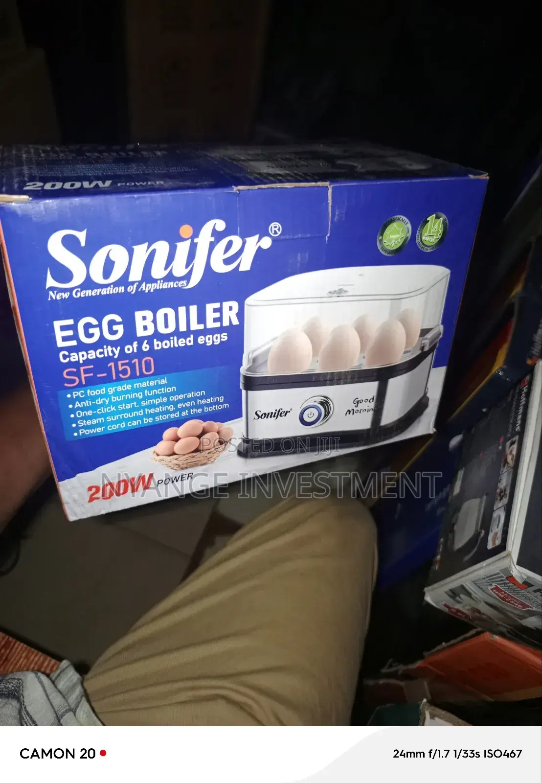 Sonifer 6 Eggs Boiler. Egg Boiler