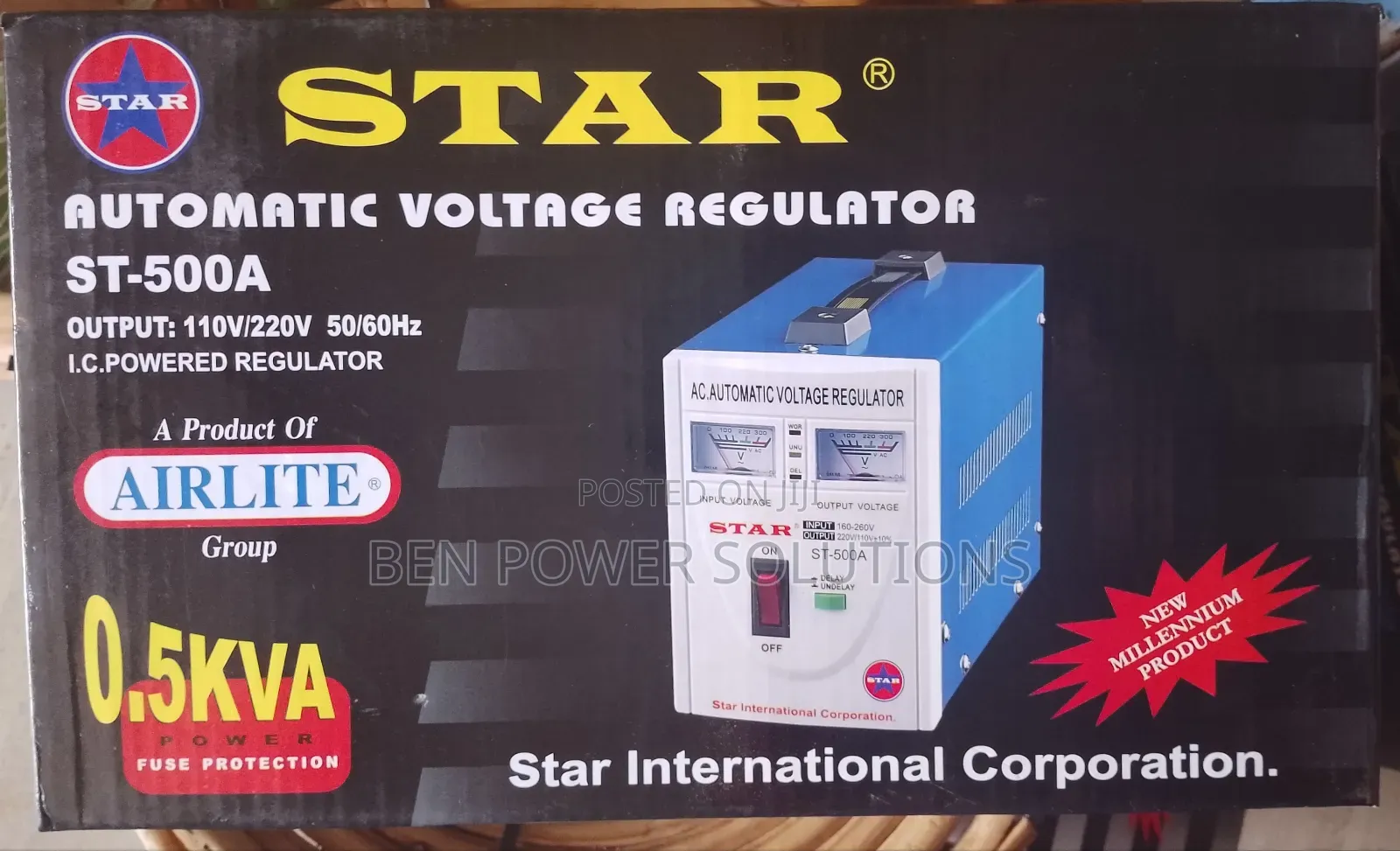 St-500w Automotic Voltage Regulator