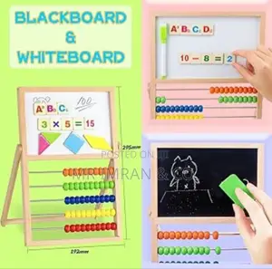 Tomtoys Double-Sided Wooden Abacus Drawing Board.
