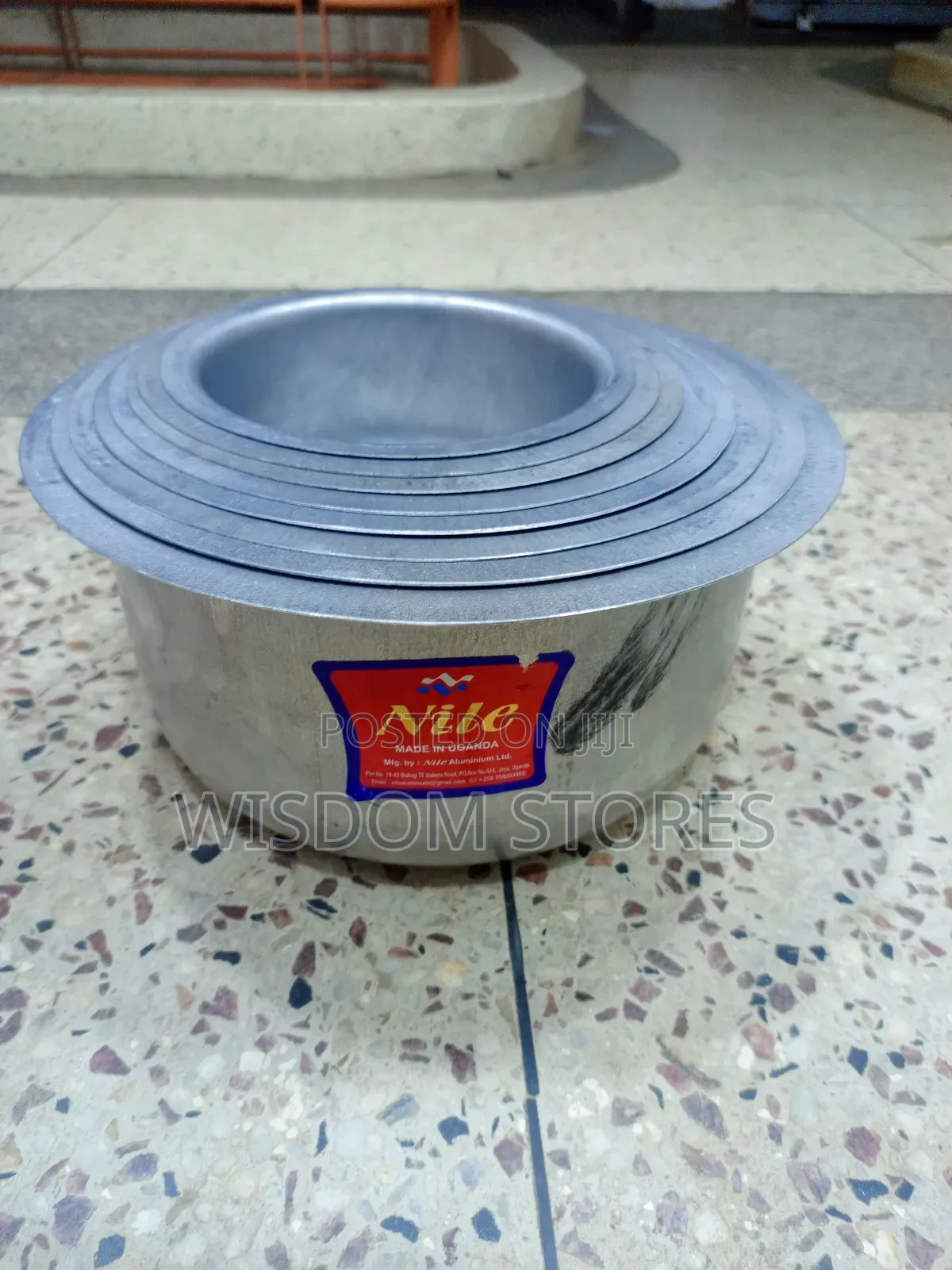 Nile 8 Pieces Set of Saucepans With Round Bottom - Grey
