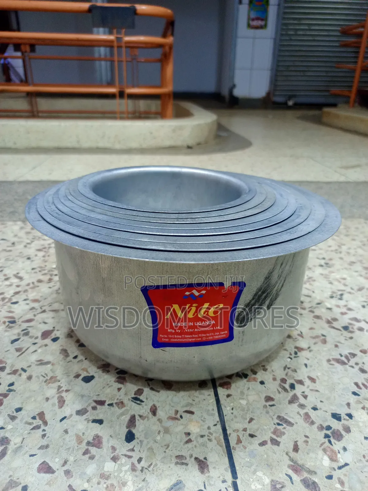 Nile 8 Pieces Set of Saucepans With Round Bottom - Grey