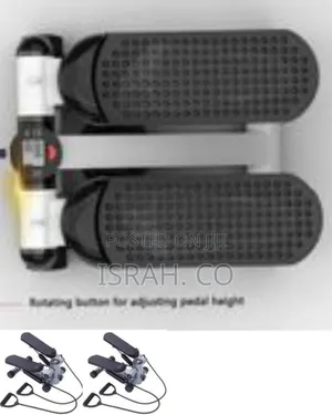 Compact Mini Stepper With Resistance Bands