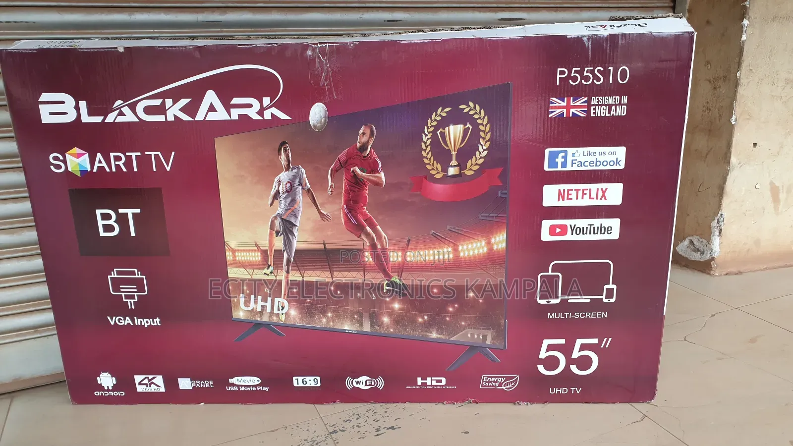 It 55" Inch Smart Blackark Andriod Tv