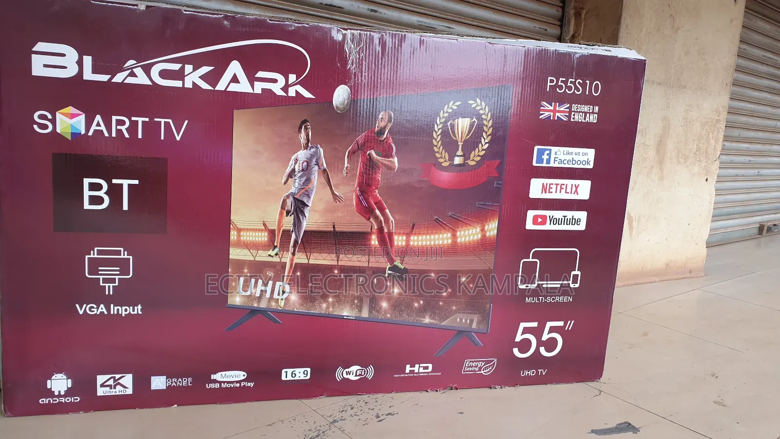 Boxed Andriod Tv: 55 Blackark Smart
