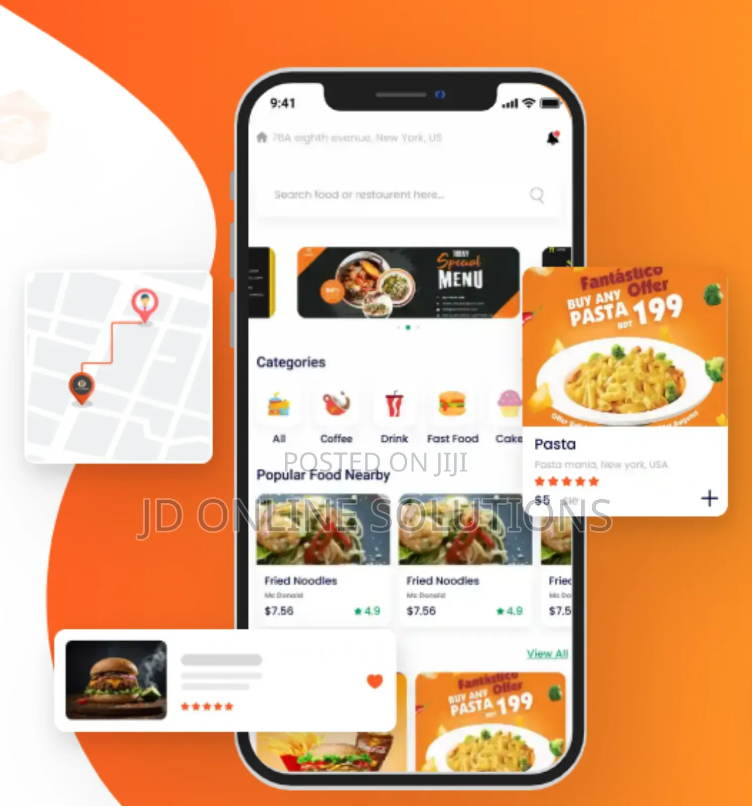 I Will Develop Food Delivery App With Admin and Restaurant Panel