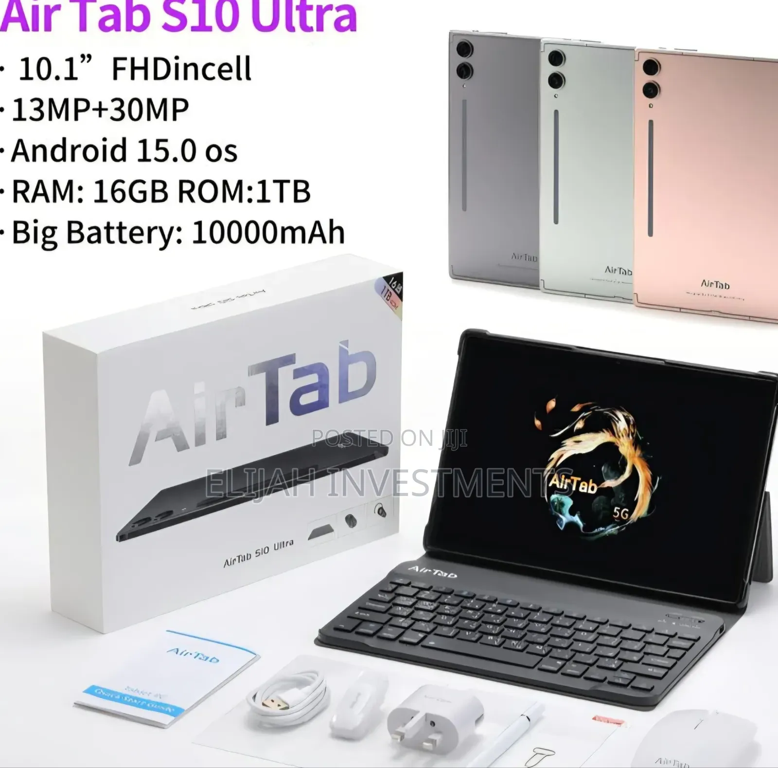 New AirTab S10 Ultra 32 GB Black