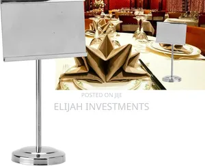Stainless Steel Table Number Holder.