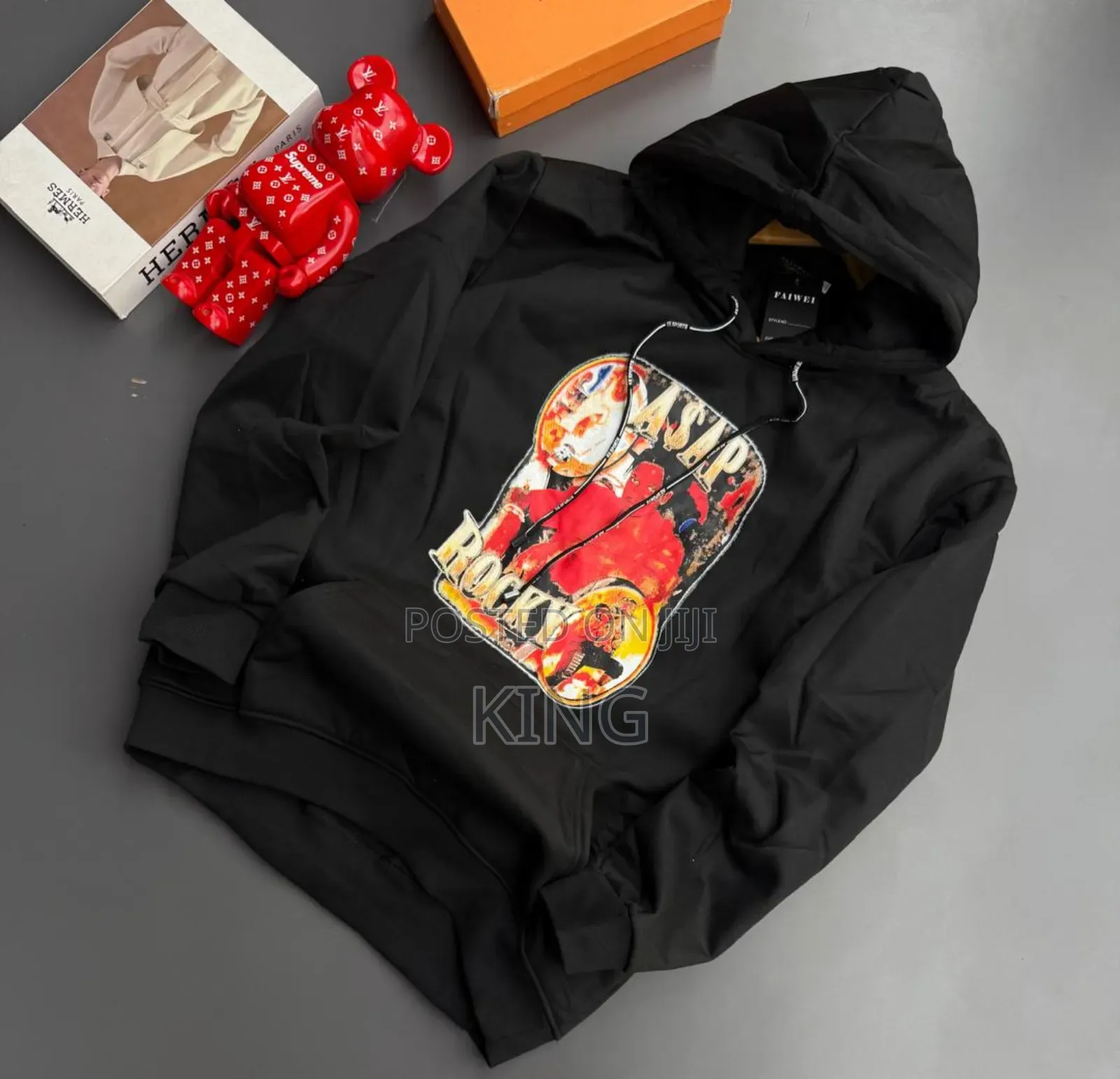 Black Graphic Black Jumper