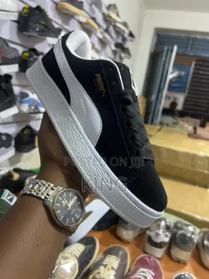 Puma Suede Xl Sneakers.Dark Green and Brown Suede.