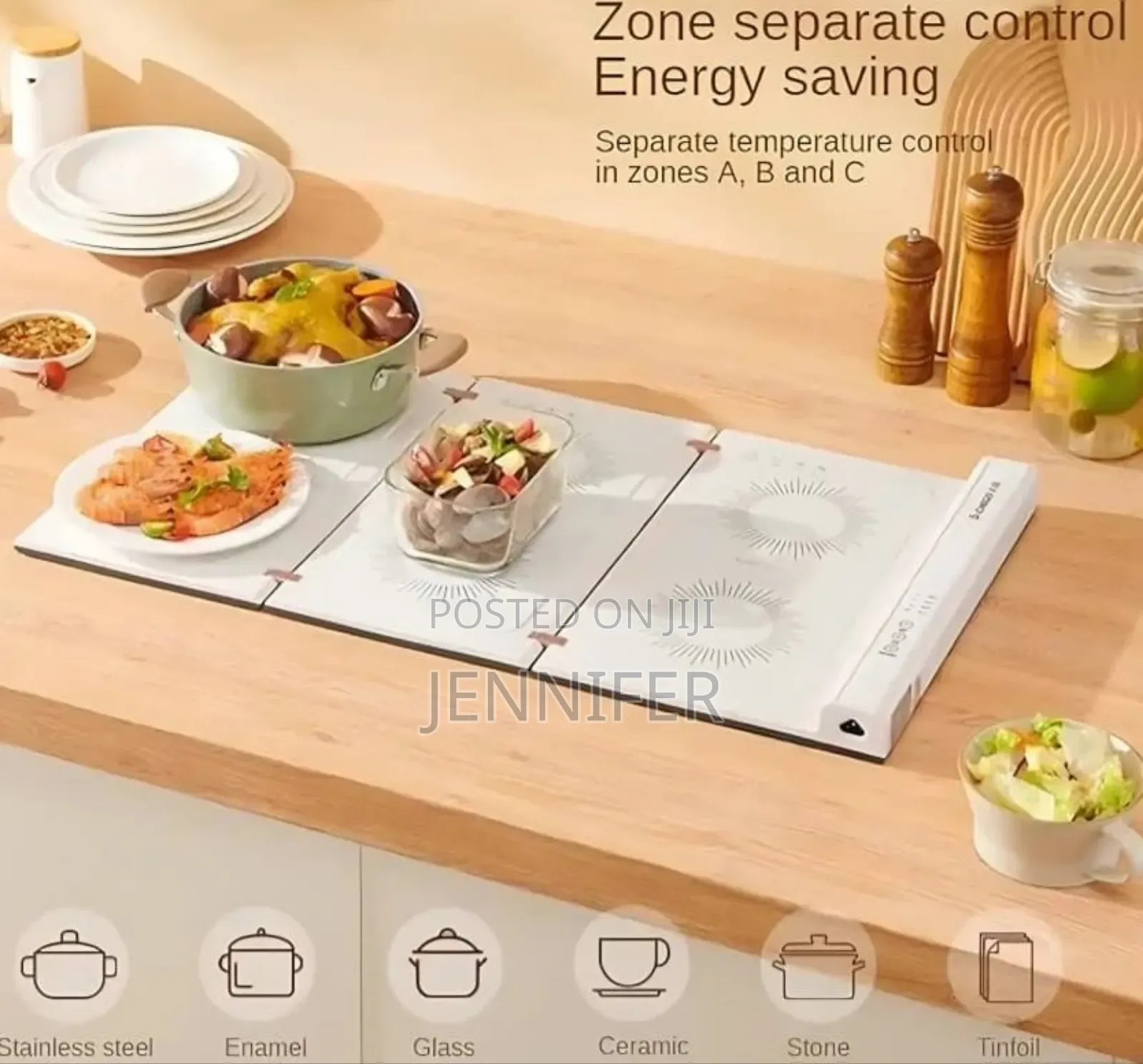 Foldable Electric Food Warming Plate.