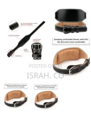 Weight Lifting Leather Gym Belt