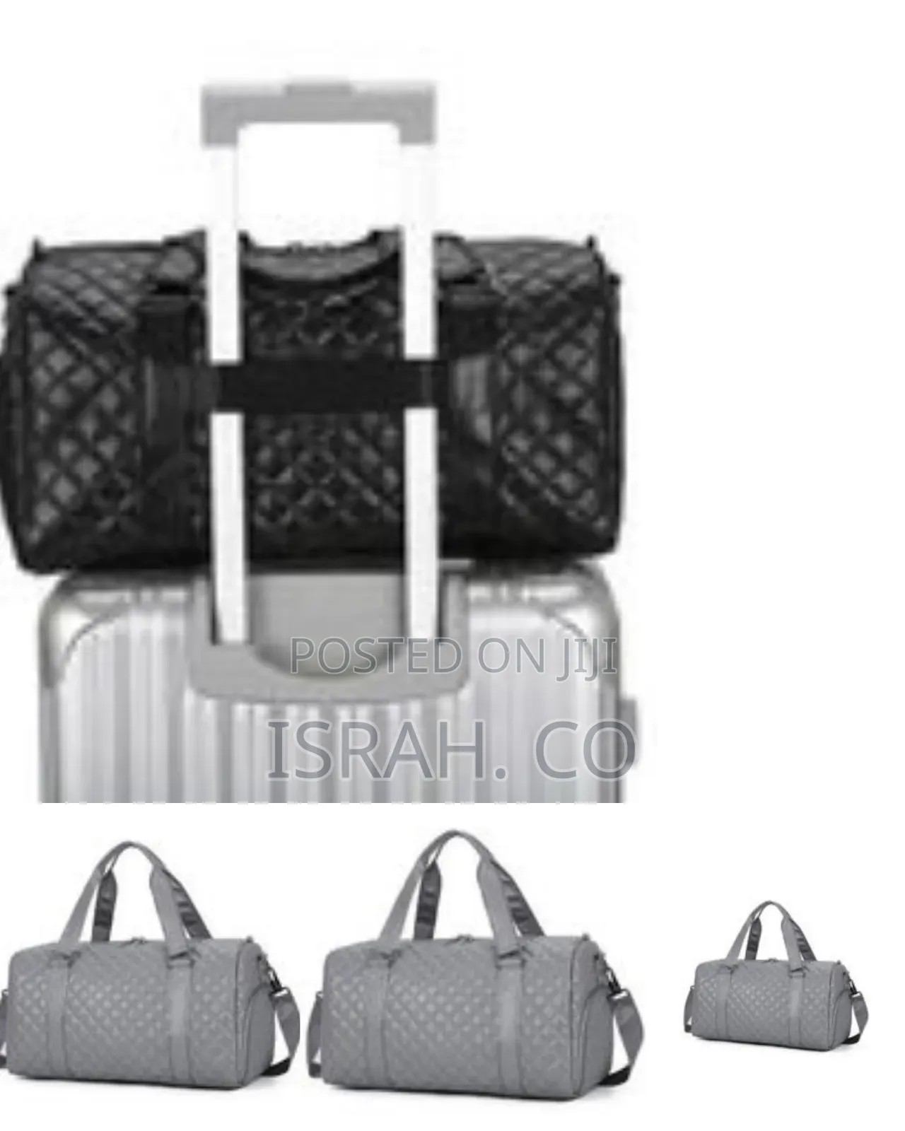 Quilted Leather Duffle Bag - Multicolor