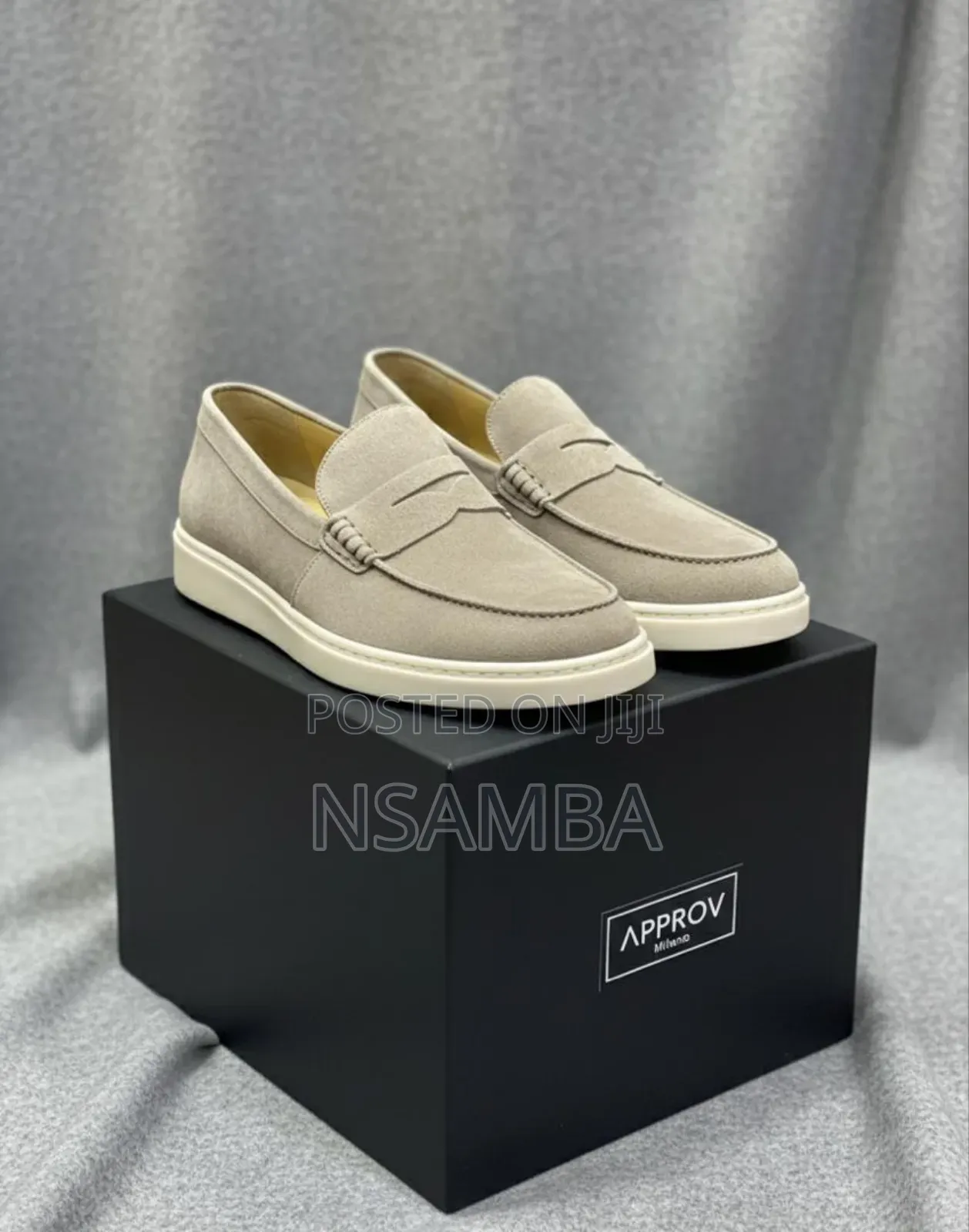 Santoni Suede Loafers