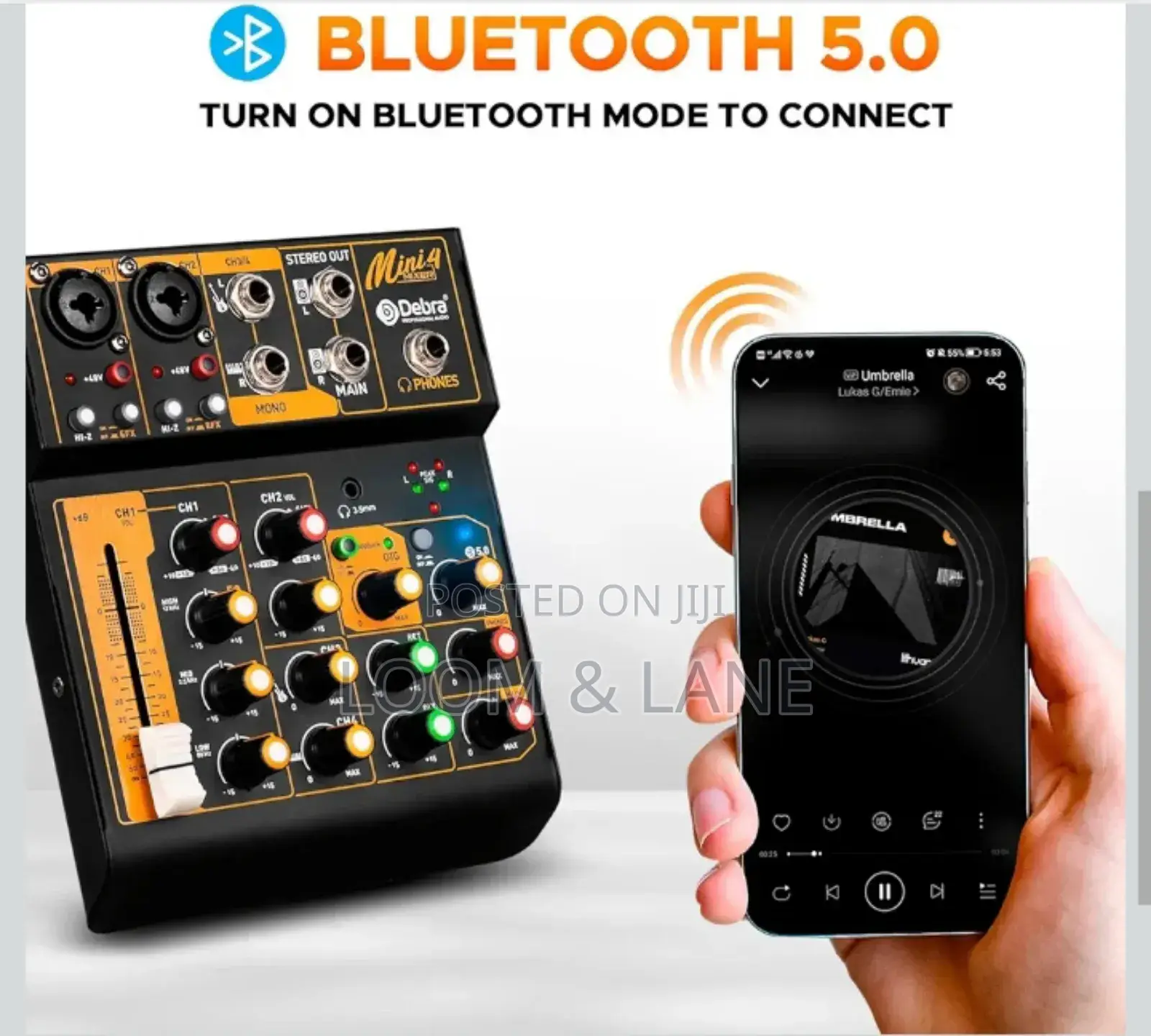 Unique D Debra Audio Mini4 Portable 4-Channel Dj Mixer Console