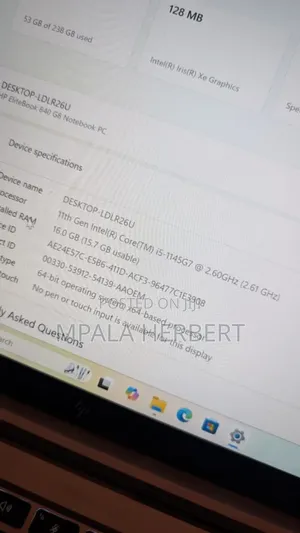 New Laptop HP EliteBook 840 G8 16GB Intel Core I5 SSD 256GB