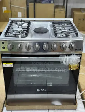 SPJ 80x60cm Premium Cooker With 4 Gas Burners and 1 Electric Plate