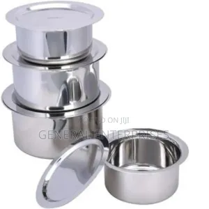 Set of Stainless Steel Cooking Pots