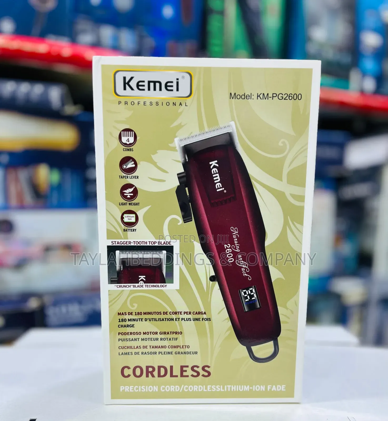 Kemei Electric Men Cordless Precision Cord/Cordless Fade Clipper