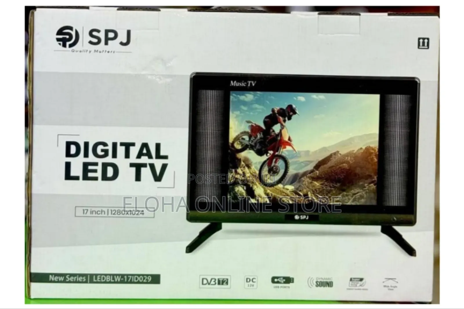 SPJ 17-Inch Digital Led Tv (Model Ledblw-17id029