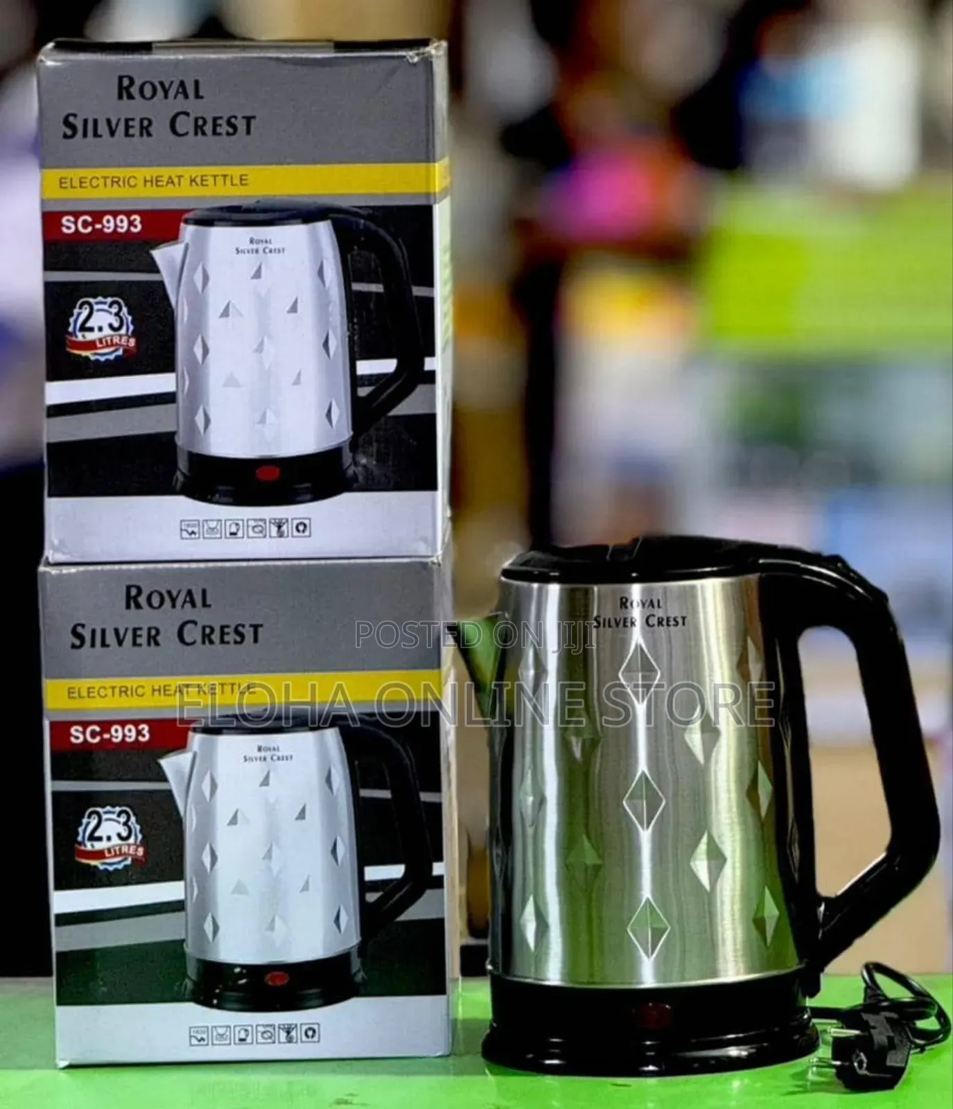 Royal Silver Crest Electric Heat Kettle, Model Sc-993